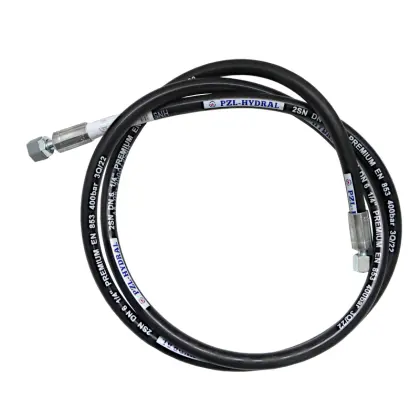 Przewód wąż hydrauliczny 400 bar gwint M14x1,5 proste L-2000mm DN06-2SN PZL HYDRAL 46185