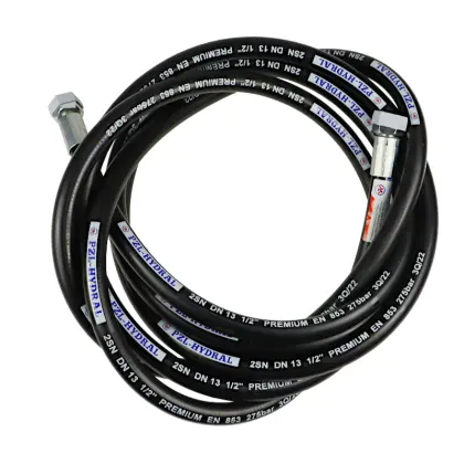 Przewód wąż hydrauliczny 275bar gwint M22x1,5 proste L-5300mm DN12-2SN PZL HYDRAL 46265