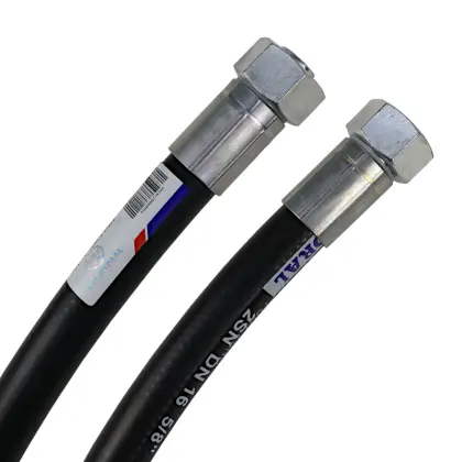 Przewód wąż hydrauliczny 250 bar gwint M27x2 proste L-700mm DN16-2SN PZL HYDRAL 46278