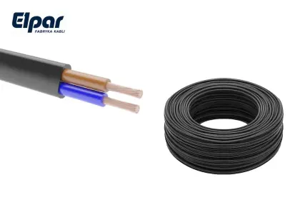 PRZEWÓD ELEKTRYCZNY 1 SZPULA OMYP 2X1,5MM2 CZARNY 300/300V KR100