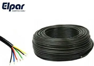 PRZEWÓD ELEKTRYCZNY ELPAR 6X0,6+1X1MM2 100MB YLY-S