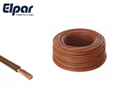 PRZEWÓD ELEKTRYCZNY KABEL ELPAR  1X1,5MM2 BRĄZ 100MB