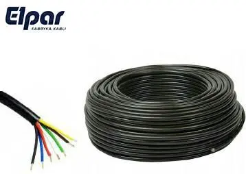 PRZEWÓD ELEKTRYCZNY KABEL ELPAR 7  ŻYŁOWY 7X0,75MM2 100MB