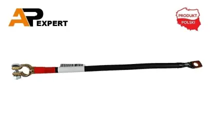 PRZEWÓD ELEKTRYCZNY PLUSOWY 30CM KLEMA/OCZKO M10 25mm2