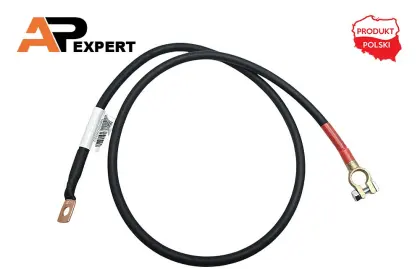 PRZEWÓD ELETRYCZNY PLUSOWY 120CM KLEMA/OCZKO M10