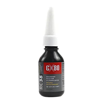 Klej anaerobowy 10ml zielony do montażu łożysk, gwintów pierścieni RC38 CX-80 46863