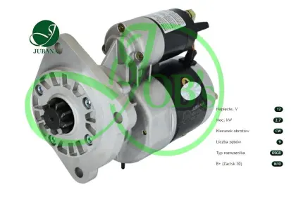 ROZRUSZNIK PLAN JOBS JUBANA ZEFIR 12V 2,7KW 9142801 F135902060010 AZJ3218