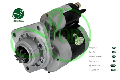 ROZRUSZNIK PLANETARNY JOBS JUBANA CASE 12V 2,7kW 9142749 9142805 LRS570 3228193R91