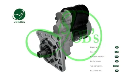 ROZRUSZNIK PLANETARNY JOBS JUBANA CASE, NH,FORD 12V 2,8KW 9142765 0001362067