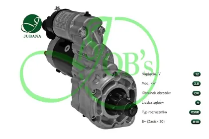 ROZRUSZNIK PLANETARNY JOBS JUBANA LOMBARDINI 12V 2,8 KW 9142708 0001314017  F139900060