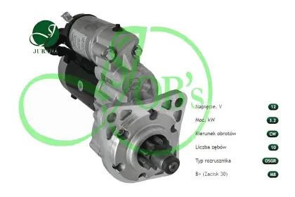 ROZRUSZNIK PLANETARNY JOBS JUBANA MF, PERKINS 12V 3,2KW