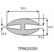 Uszczelka okienna łącząca TPMG paczka 20m 33575