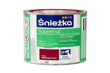 SUPERMAL EMALIA OLEJNO-FTALOWA BRĄZOWY POŁYSK RAL8016 0,2L ŚNIEŻKA