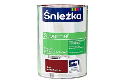 SUPERMAL EMALIA OLEJNO-FTALOWA MAHOŃ POŁYSK F545 0,8L ŚNIEŻKA