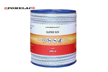 SZPULA Z TAŚMĄ BIAŁA-NIEBIESKA  SUPER S-20/200m  POMELAC