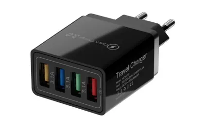 SZYBKA ŁADOWARKA SIECIOWA USB QUICK CHARGE 3,0 4X3,1