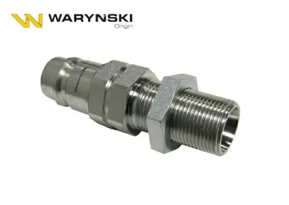 SZYBKOZŁĄCZE HYDRAULICZNA WTYCZKA M22X1,5 GWINT ZEWNĘTRZNY  EURO Z ELEIMINATOREM CIŚNIENIA