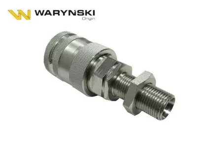 SZYBKOZŁĄCZE HYDRAULICZNE GNIAZDO LONG M18X1,5 GWINT ZEWNĘTRZNY EURO PUSH-PULL (9100818GL)ISO 7241-A