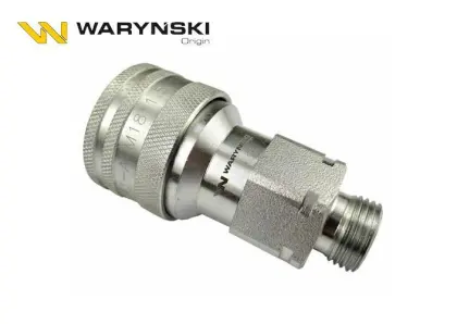 SZYBKOZŁĄCZE HYDRAULICZNE GNIAZDO M18X1,5 GWINT ZEWNĘTRZNY EURO