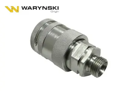 SZYBKOZŁĄCZE HYDRAULICZNE GNIAZDO M18X1,5 GWINT ZEWNĘTRZNY EURO