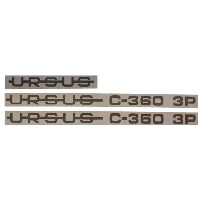 Komplet znaków - emblematów Ursus C-360 3P