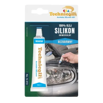 Silikon uniwersalny 20ml bezbarwny S-072 Technicqll