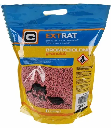 TRUTKA NA MYSZY I SZCZURY GRANULAT 3KG