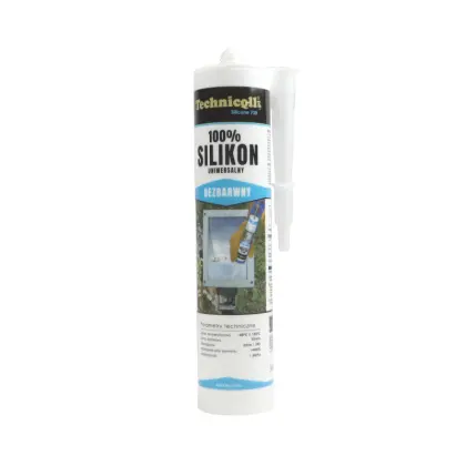 Silikon na bazie polisiloksanów uniwersalny kartusz 300ml bezbarwny S-730 Technicqll