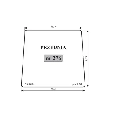 Szyba przednia Bizon