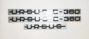 Komplet znaków - emblematów Ursus C-360