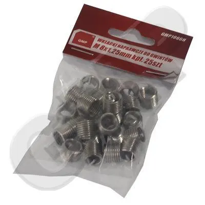 WKŁADKI NAPRAWCZE DO GWINTÓW M 5X0,8MM KOMPLET 25 SZTUK
