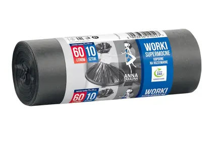 WORKI NA ŚMIECI AZ 35L SUPERMOCNE CZARNE