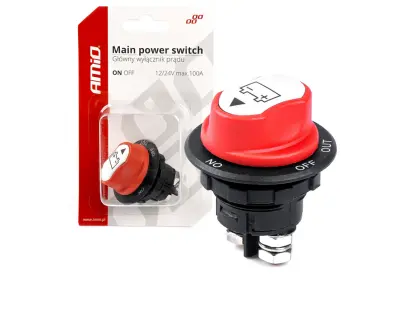 WYŁACZNIK PRĄDU AKUMULATORA HEBEL 100A-500A 12/32V AMIO