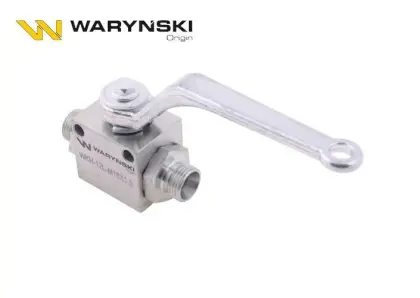 ZAWÓR KULOWY HYDRAULICZNY 2-DROGOWY 2/2 M18X1.5 12L Z OTWORAMI MOCUJĄCYMI 500BAR