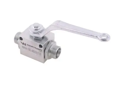 ZAWÓR KULOWY HYDRAULICZNY 2-DROGOWY 2/2 M22X1.5 15L Z OTWORAMI MOCUJĄCYMI 500BAR