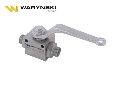 ZAWÓR KULOWY HYDRAULICZNY 3-DROGOWY 3/2 M18X1.5 12L Z OTWORAMI MOCUJĄCYMI 500BAR