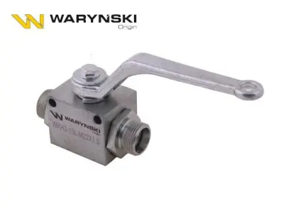 ZAWÓR KULOWY HYDRAULICZNY 3-DROGOWY 3/2 M22X1.5 15L Z OTWORAMI MOCUJĄCYMI 500BAR