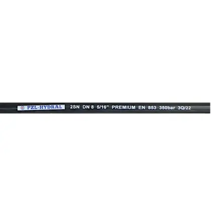 Wąż hydrauliczny do zakuwania DN08 2-oplotowy 350 Bar ( sprzedawany na metry ) HYDRAL