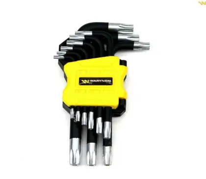 ZESTAW KLUCZY TORX T10-T50 9EL ZE STALI S2 W UCHWYCIE WARYŃSKI