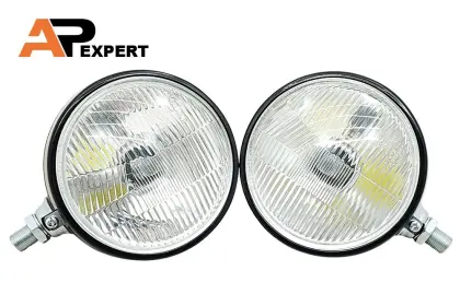 ZESTAW KOMPLET LAMP PRZEDNICH Z POZYCJĄ ŻARÓWKA  H4 LED URSUS C-330/C-360 3P METAL
