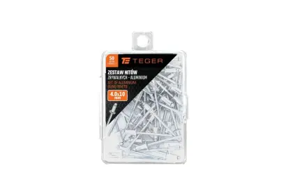 ZESTAW NITÓW ZRYWALNYCH  ALUMINIOWYCH 4,0X10MM 50SZT TEGER