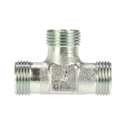 Złącze - złączka hydrauliczna - trójnik M18x1,5 12L Odkuwka