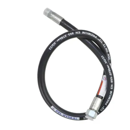 Przewód wąż hydrauliczny 275 bar gwint M22x1,5 proste L-1000mm DN12-2SN 7214/07-20-000/0 , 7274/07-074/0 Troll (AB-13-1000, P11P21)  27,5MPa PZL HYDRAL