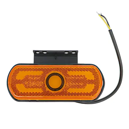Lampa zespolona obrysowa pozycyjna i kierunku jazdy W240 12V/24V LED z funkcją rzucania światła na podłoże obrys pojazdu wodoodporna boczna pomarańczowa