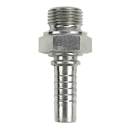Końcówka prosta gwint zewnętrzny AGR DN13 1/2" BSP S27 duży sześciokąt BSP 6054.1300 HYDRAL