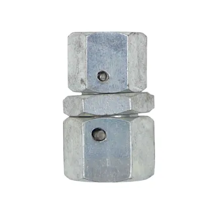 Złącze - złączka hydrauliczna - prosta nakrętna AA M18x1,5 - M16x1,5 z 2 nakrętkami