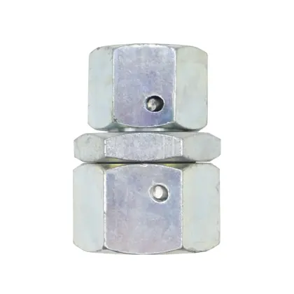 Złącze - złączka hydrauliczna - prosta nakrętna AA M22x1,5 - M16x1,5 z 2 nakrętkami
