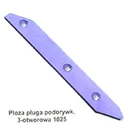 Płoza długa pługa podorywkowego 10/25 polska