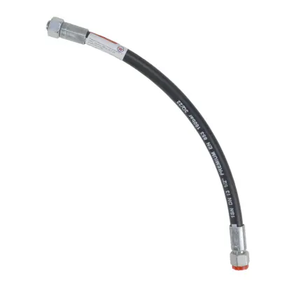 Przewód wąż hydrauliczny 275 bar gwint M22x1,5 prosta stożek/prosta płasko  L-500mm DN12-2SN 27,5MPa PZL HYDRAL