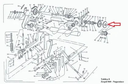 Koło łańcuchowe Z-24 do prasy Z-224 Sipma 6802